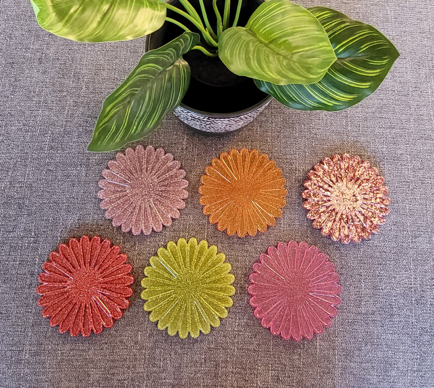 FLORAL THEMED COASTER SETS