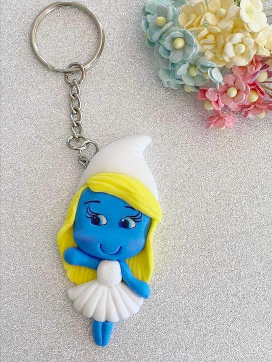 BLUE GIRL KEYRING